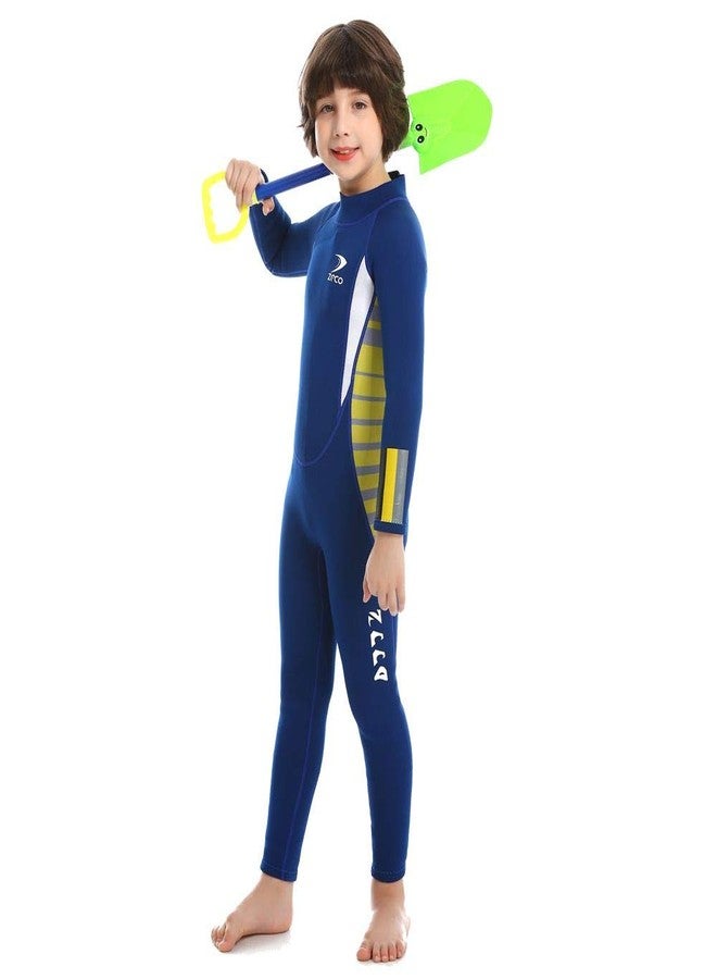 ZCCO 2.5mm Neoprene Kids Full Wetsuit, One Piece Swimsuit for Boys and Girls, Children Diving Suit with Back Zip for Swimming, Diving, Snorkeling and Other Water Sports - Image 4
