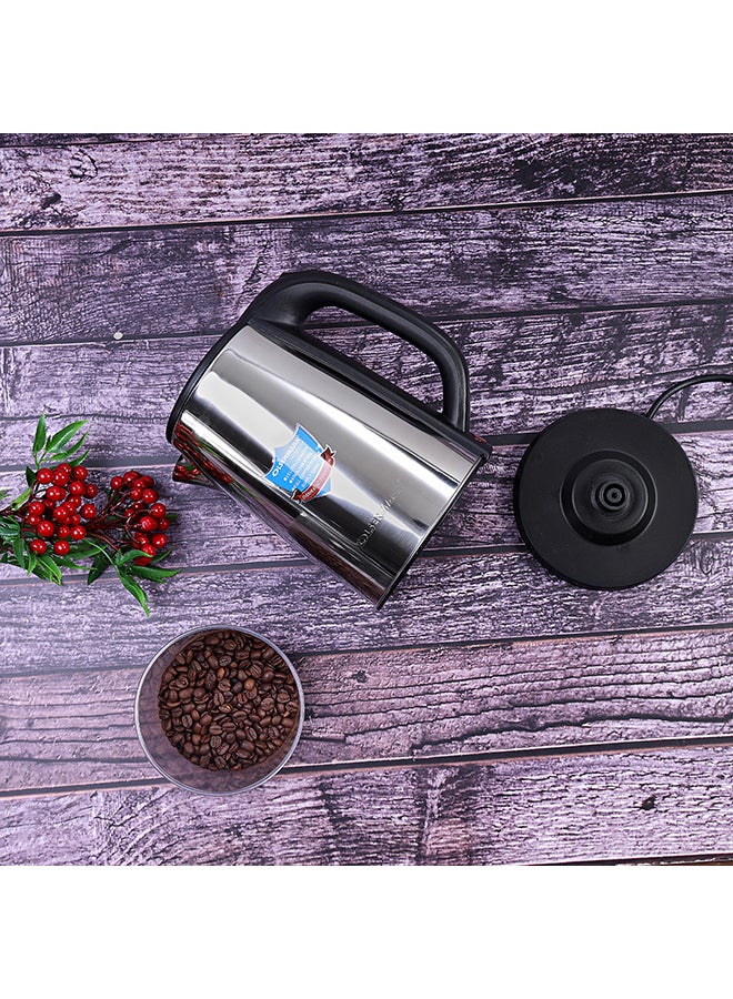 Olsenmark Cordless Electric Kettle with 360° Rotational Base, Stainless Steel, Boil-Dry Protection & Auto Shut-Off and Ideal for Hot Water, Tea, & Coffee Maker 2.5 L 1800 W OMK2332 Silver/Black - Image 4