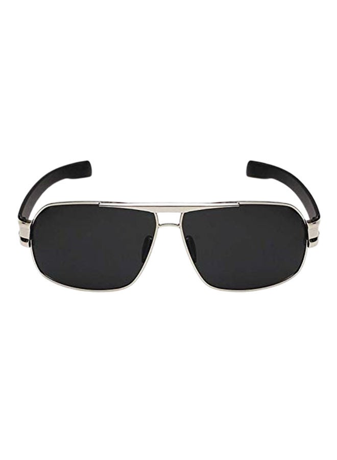 إسكدنيا نظارة شمسية بإطار ملتف مصنوع من الخشب وعدسات مستقطبة للرجال - Image 1