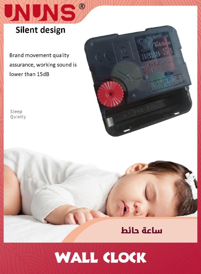 UNUNS 12 Inch Wall Clock,Modern Decorative Silent Non-Ticking Wall Clock,Battery Operated Quality Quartz Modern Wall Clock For Home,Bedroom,Living Room,Office - Image 4