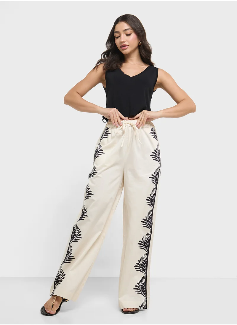 French Connection Sherry Viscose Printed Pants