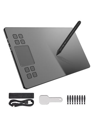 A50 Graphics Drawing Tablet 10 x 6 Inch Large Active Area 8 Express Keys & Gesture Touch-Pad 8192 Levels Pressure Art Graphics Tablet with Battery-free Stylus 8 Pen Nibs - pzsku/Z642A2BBA2BFA1BBFBB89Z/45/_/1687144013/ea6a7ed8-a9f5-44f7-81c2-0255bf87a595
