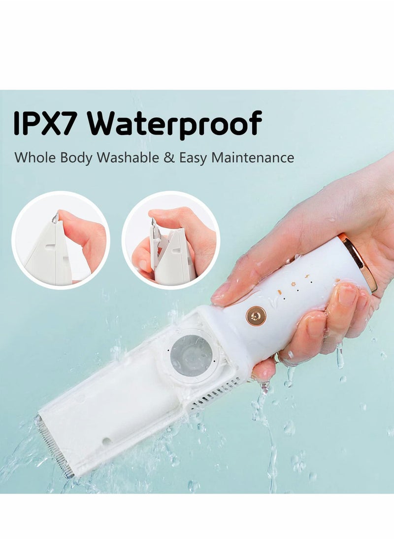 Y&D - Baby Hair Clipper, Quiet Trimmer for Kids and Children, Waterproof Rechargeable Cordless Haircut Kit Toddler, White - Image 1