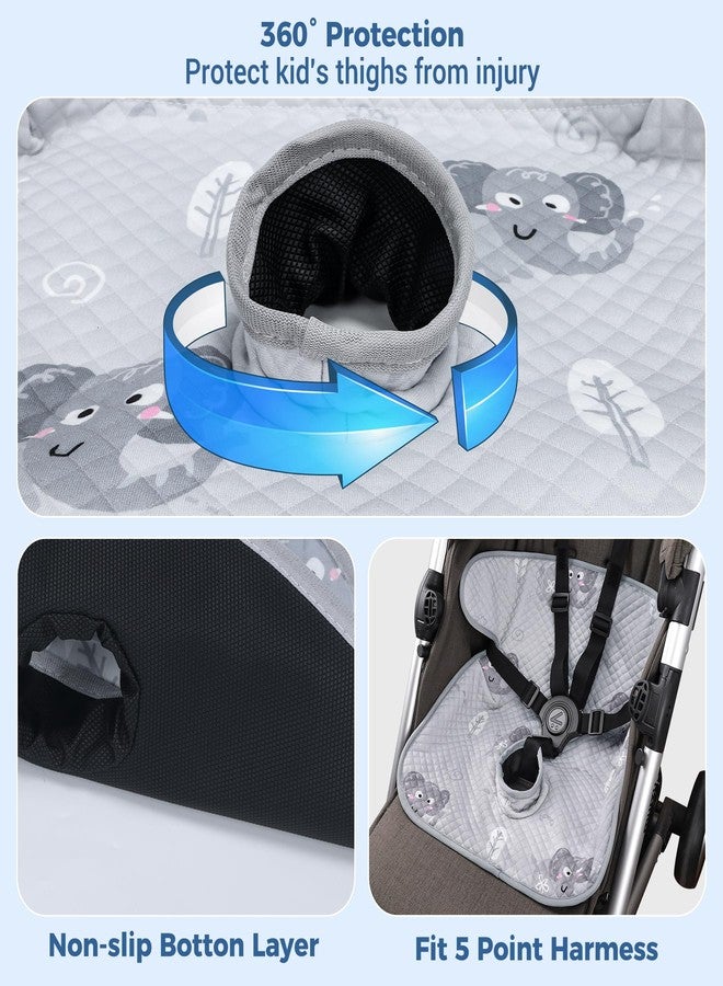 COOLBEBE Car Seat Protector for Potty Training, 2 Pack Dry Waterproof Car Seat Liner Toilet Training with Anti-Slip Backing, Baby Infant Toddler Piddle Pads Cover Pad for Strollers, Carseat (Grey) - Image 5