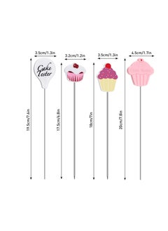 Patelai Cake Tester Needles Holiday Stainless Steel Reusable Cake Testing Needles Practical Cake Tester Skewer Needles for Kitchen Home Bakery Tools, 4 Pieces  - Image 3