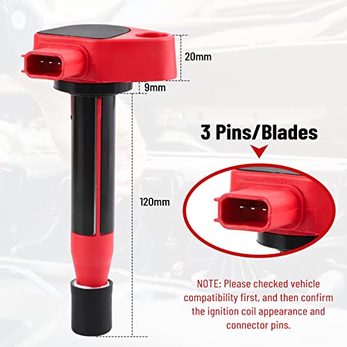 CarBole مجموعة بواجي الإشعال CarBole UF242 وبواجي إيريديوم تناسب هوندا أكورد أوديسي، أكورا TL CL RL 3.0L 3.2L 3.5L V6 (عبوة من 6 قطع) - Image 3