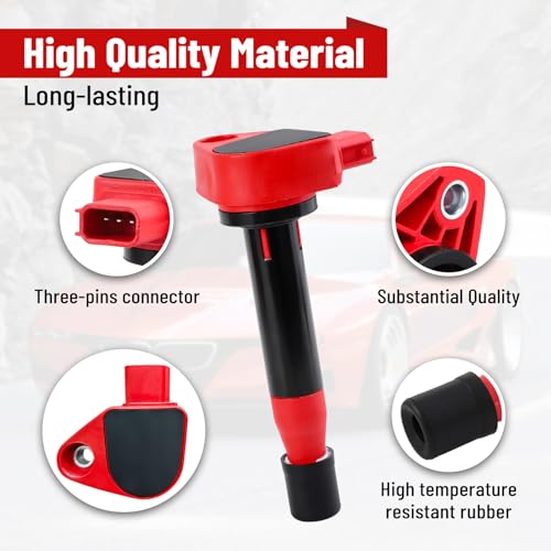 CarBole مجموعة بواجي الإشعال CarBole UF242 وبواجي إيريديوم تناسب هوندا أكورد أوديسي، أكورا TL CL RL 3.0L 3.2L 3.5L V6 (عبوة من 6 قطع) - Image 2