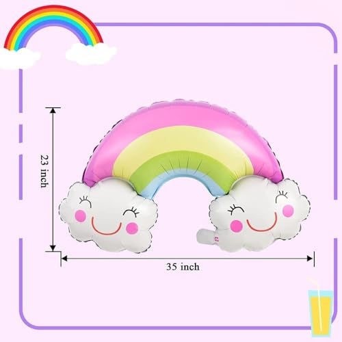 Pop The Party 59-Piece Pastel Rainbow Balloon Arch Garland Kit – Birthday Balloons with Happy Birthday Banner, Arch & Glue Dots for 5th Birthday Decoration - Image 3