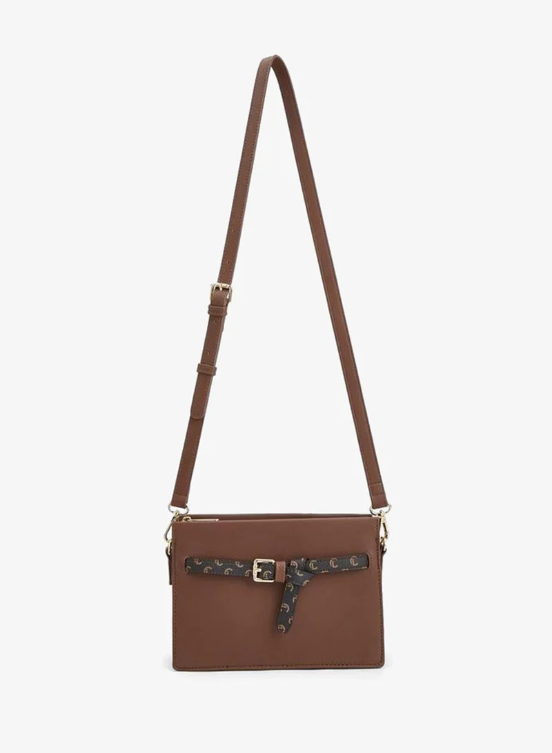 Le Confort Textured Crossbody Bag With Adjustable Strap