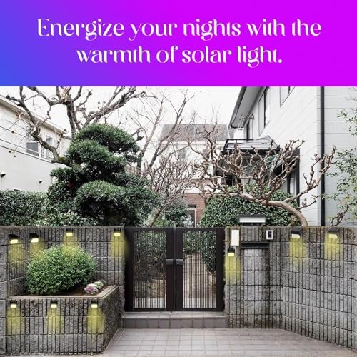 TECH LOGO ELECTRONICS Plastic Solar Stairs Light Automatic Sensor Weather Resistant Easy Installation Energy Efficient Outdoor Versatile Lamp for Home Garden Balcony (12) - Image 4