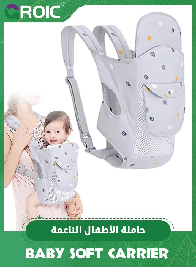 GROIC Baby Carrier,Baby Sling Carrier, Baby Soft Carrier for Newborn, 4-in-1 Carrier Toddler Carrier Baby Wraps Carrier for Newborns,Nursing Sling Wrap Carries - Image 1
