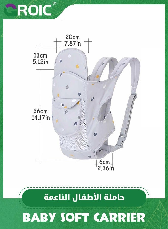 GROIC Baby Carrier,Baby Sling Carrier, Baby Soft Carrier for Newborn, 4-in-1 Carrier Toddler Carrier Baby Wraps Carrier for Newborns,Nursing Sling Wrap Carries - Image 2