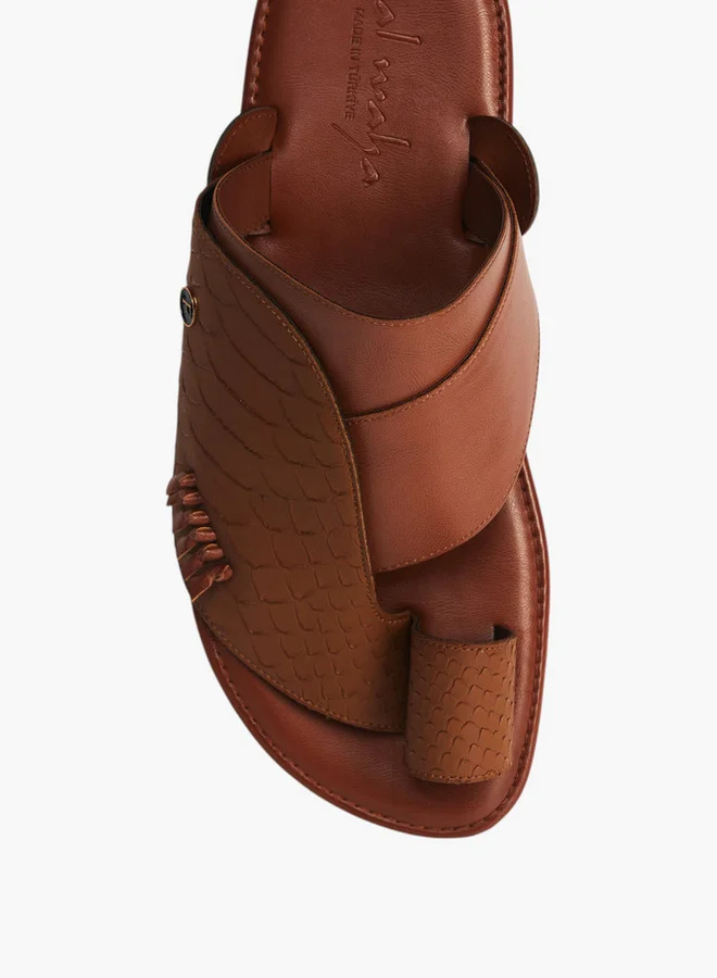 Al Waha Men's Arabic Sandals with Toe Loop - Ramadan Collection