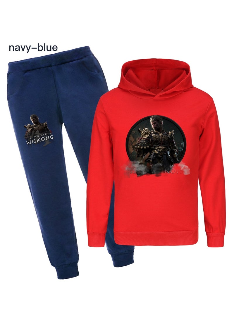 MQD Black Myth Wukong Hooded Sweatshirt Sports Suit