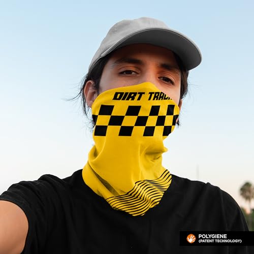 WANDERLOOMS Trackside Unisex Bandana Mask for Men to Cover Face & Head | Printed Bandana for Men Hair | Multifunctional for Bike Daily Commute | Scarf for Men & Women Free Size - Image 3