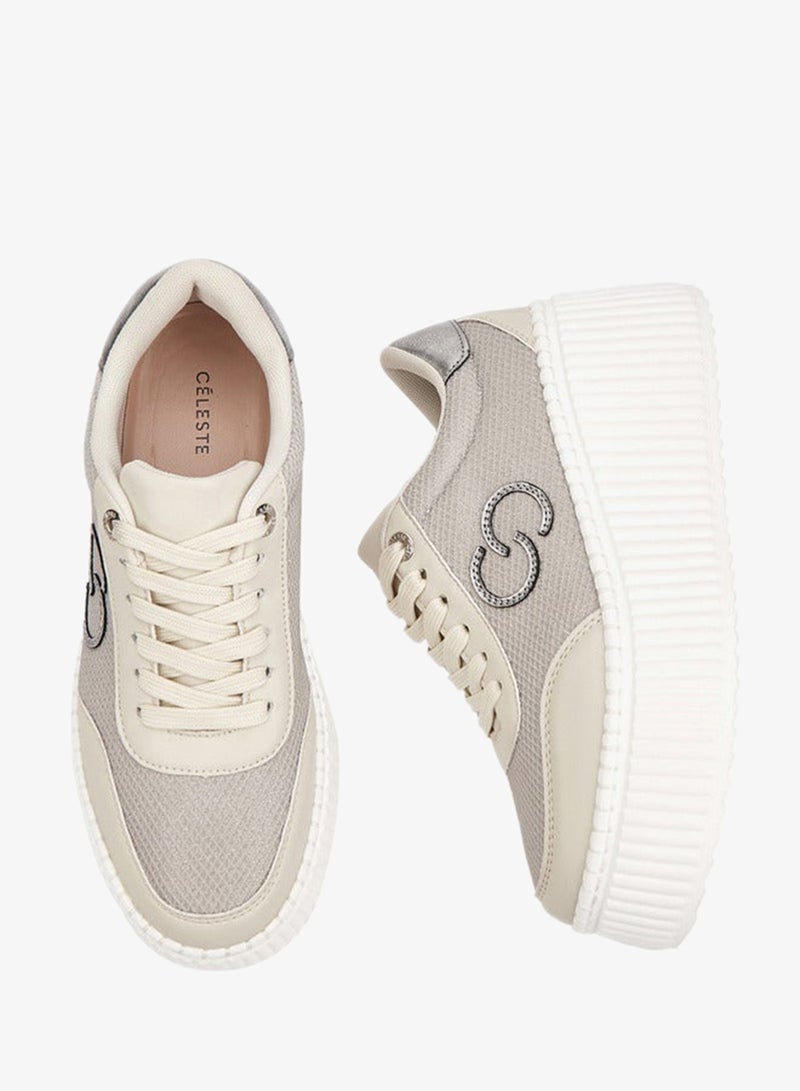 Celeste Women's Logo Applique Lace-Up Sneakers - Image 2