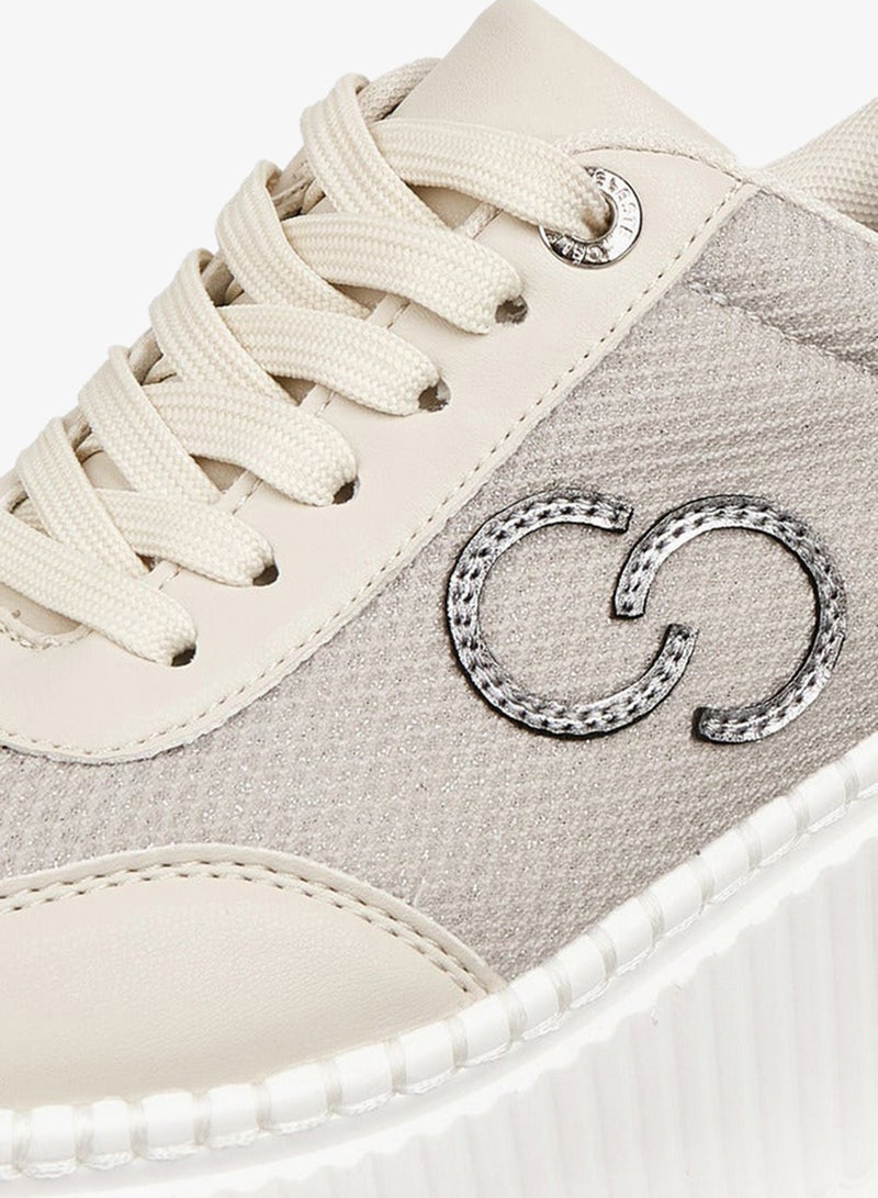 Celeste Women's Logo Applique Lace-Up Sneakers - Image 5