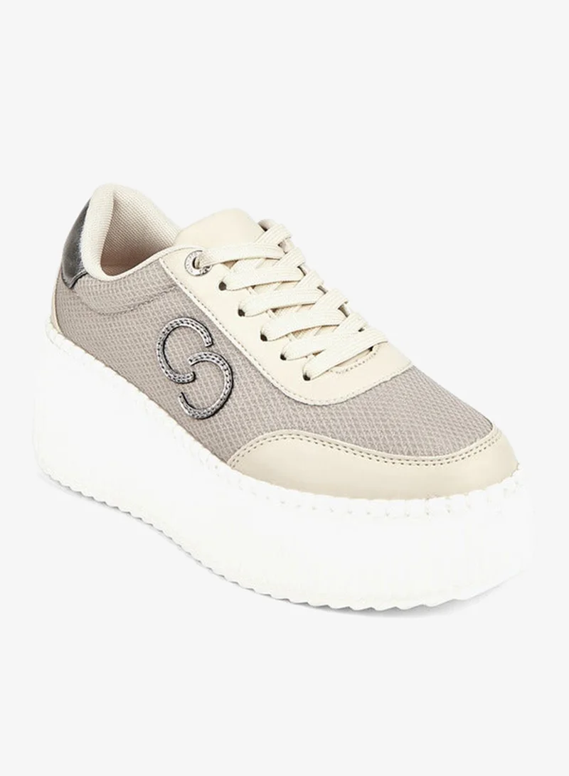 Celeste Women's Logo Applique Lace-Up Sneakers