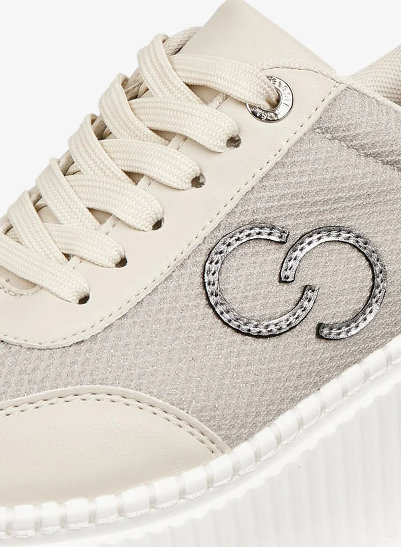 Celeste Women's Logo Applique Lace-Up Sneakers
