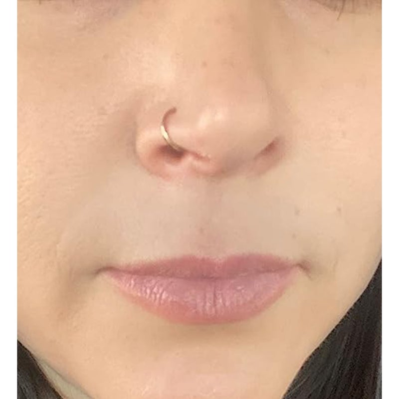 Fake Nose Rings and Septum Piercings - Clip On, Non-Piercing, Faux Nose Rings and Hoops for Women and Men - Image 4