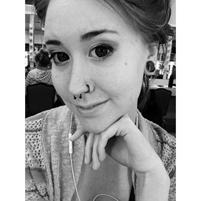 Fake Nose Rings and Septum Piercings - Clip On, Non-Piercing, Faux Nose Rings and Hoops for Women and Men - Image 2