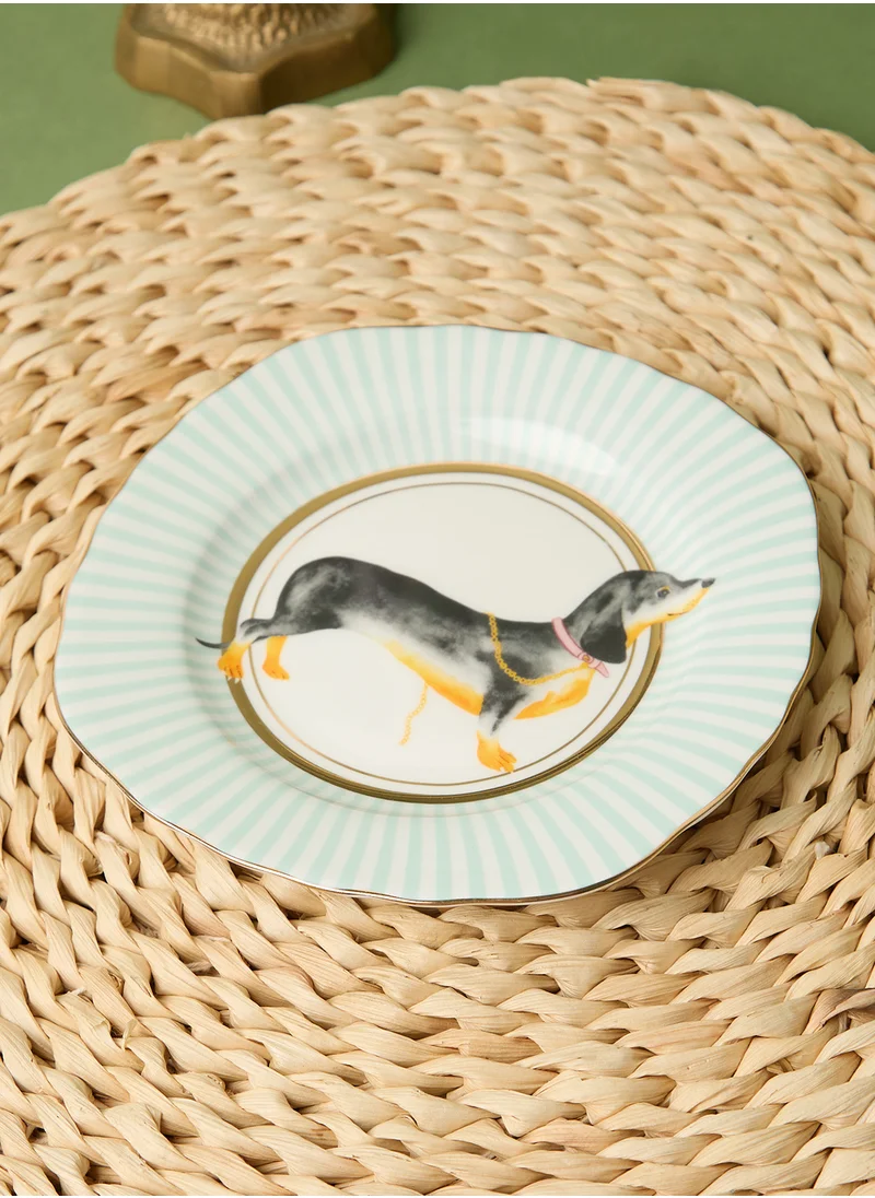 YVONNE ELLEN Yvonne Ellen Dog Cake Plate Square