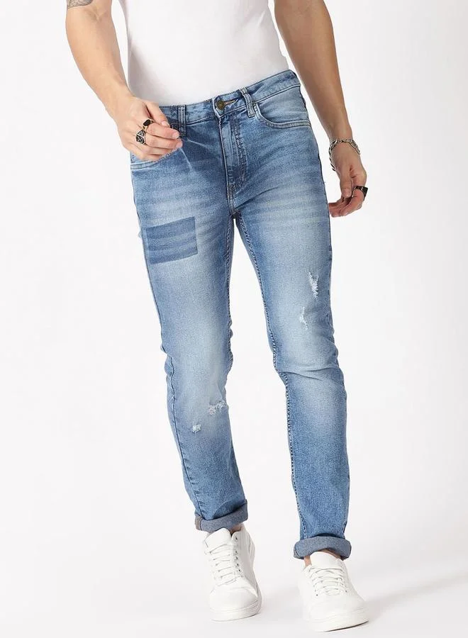 Take Two Men Slim Fit Distresses Jeans By HardSoda