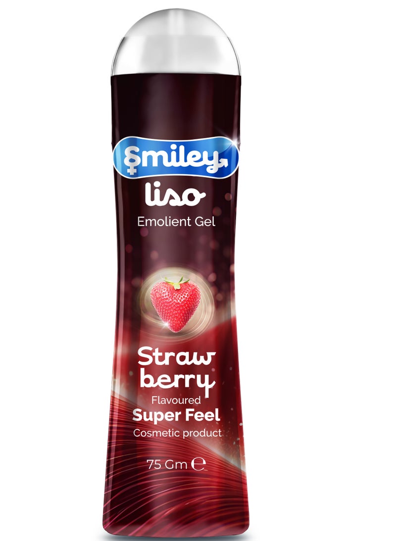 Smiley liso emollient gel strawberry 75 ml