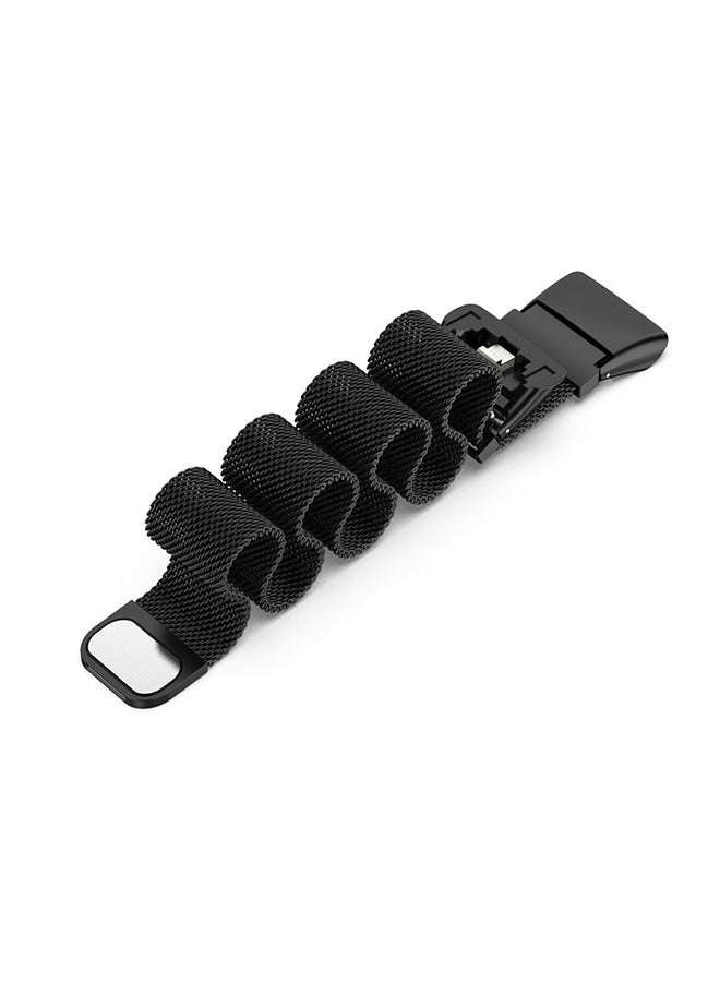 Replacement Milanese Strap For Huawei Band 6 Black - Image 3