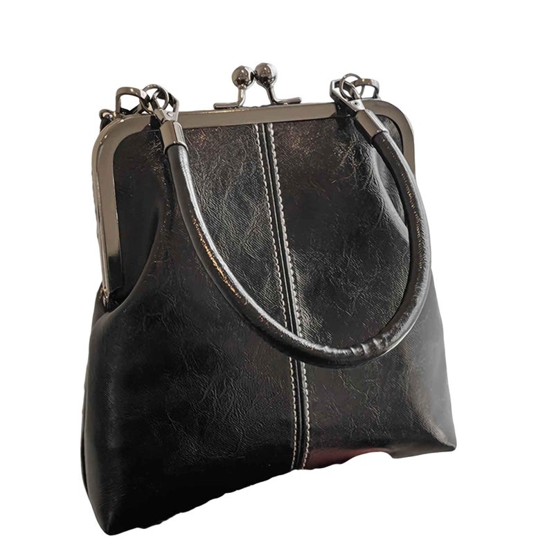 sunaeset black crossbody bags for women, small kiss lock purses and handbags, purse with pockets and compartments - Image 1