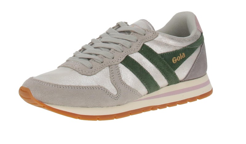 Gola Womens Daytona Blaze, Silver/Evergreen/Chalk Pink, 8, Medium - Image 1