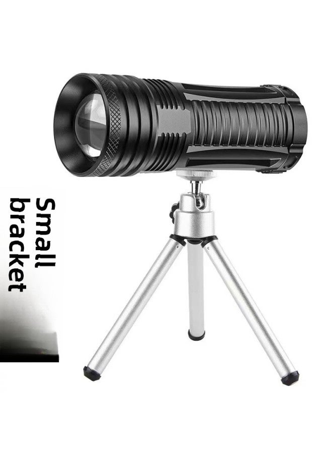 Fishing Lamp Night Fishing Lamp Blue Light Violet Luminous High Power Xenon Fish Lamp Table Fishing Lamp Raft Fishing Equipment-Color:102 Dual Light Source Single Lamp (including Data Line) + Small Bracket - Image 1