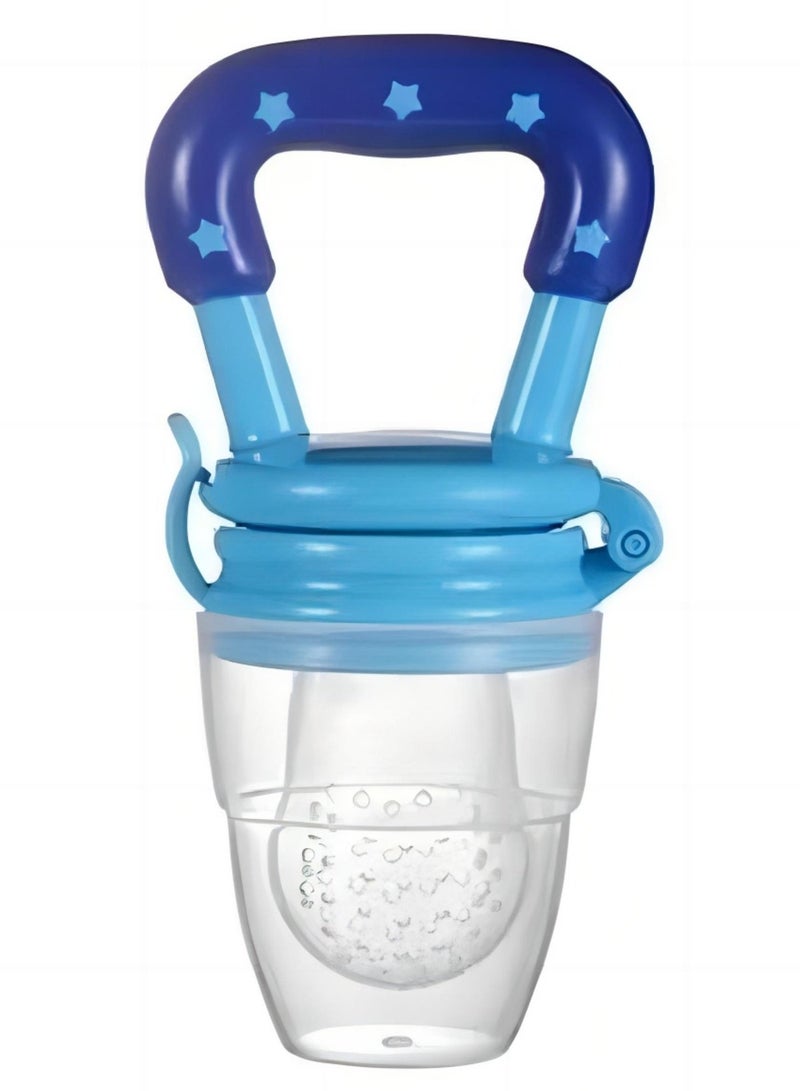 kokibebe' ORiTi Small Convenient Silicone Fresh Fruit And Vegetable Nibbler Teething Feeder For Kids - Blue - Image 1