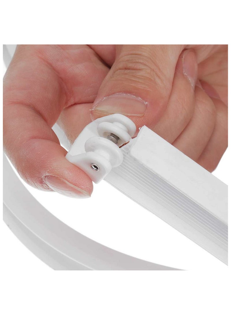 2M Flexible Ceiling Curtain Track Bendable Window Rod Rail Straight Curve Shower Curtain Adjustable Steel Reinforced Nano Plastic for Bay Window Balcony Toilet U L Z Arc Circle  - Image 5