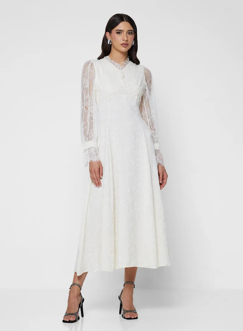 خزانة Textured A-line Dress