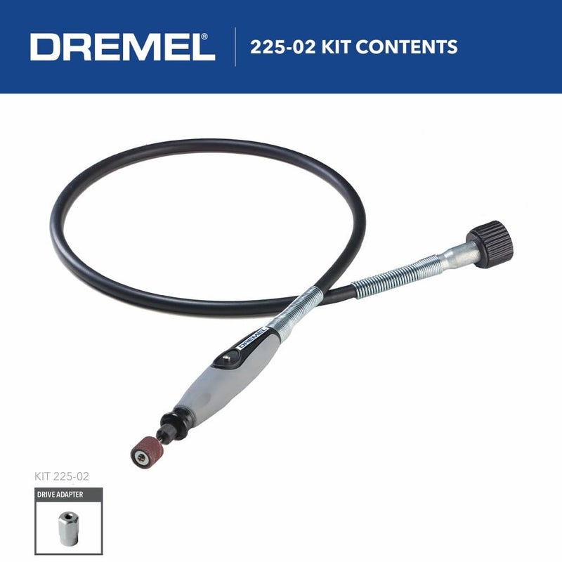 Dremel Flex Shaft Rotary Tool Attachment with Comfort Grip and 36â€ Long Cable - Engraver, Polisher, and Mini Sander- Ideal for Detail Metal Engraving, Wood Carving, and Jewelry Polishing, 225-02 - Image 3