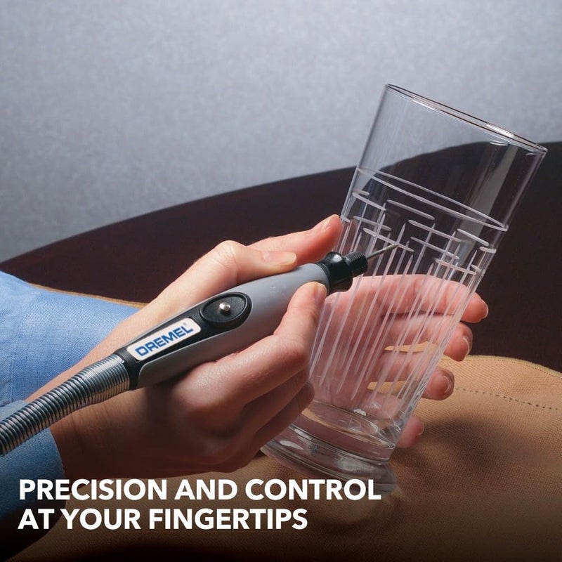 Dremel Flex Shaft Rotary Tool Attachment with Comfort Grip and 36â€ Long Cable - Engraver, Polisher, and Mini Sander- Ideal for Detail Metal Engraving, Wood Carving, and Jewelry Polishing, 225-02 - Image 5