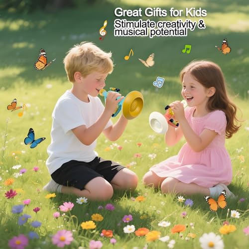IIROMECI Musical Toys for Kids Little Trumpet Toy for Toddlers Blow Horn Baby Educational Toys Infants Music Toy for Girls Boys Ages 1 2 3 Years Old Pink - Image 5