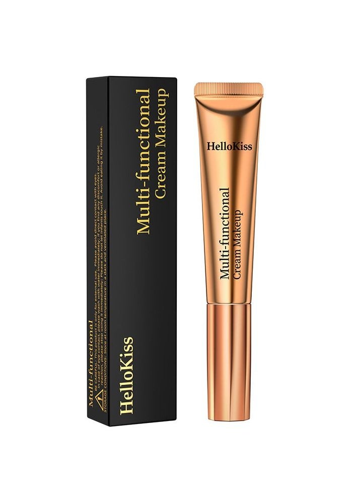 HelloKiss - Cream Contour Beauty Wand Liquid Face Contour Blush Rouge Stick Makeup Pen with Soft Cushion Applicator Lightweight Blendable Super Silky Bronzer Stick #04 - Image 1