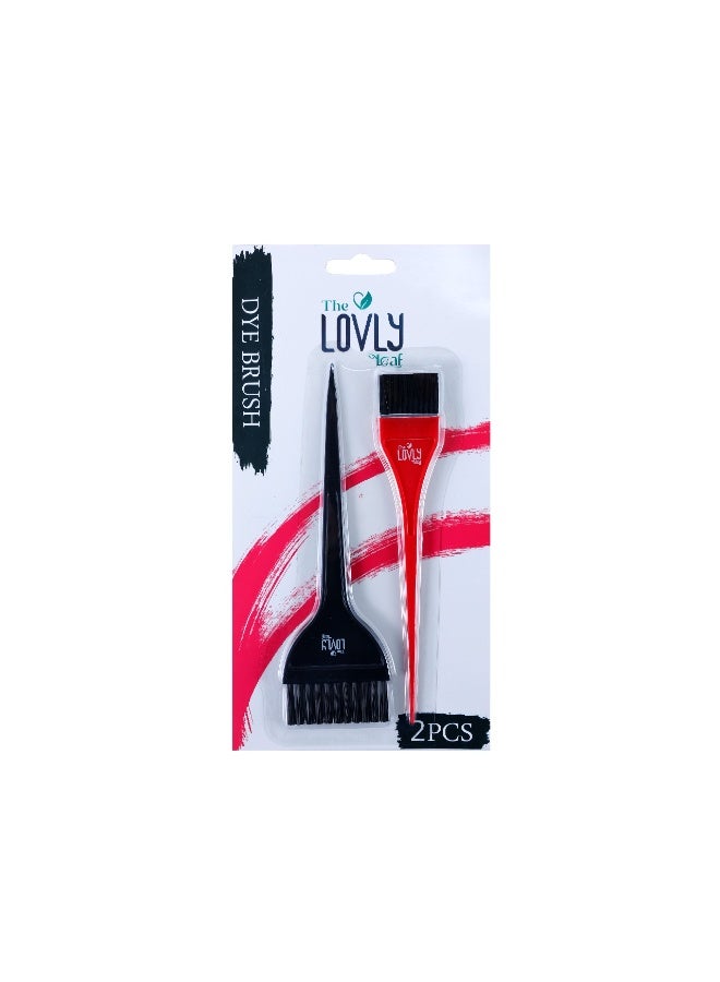 The lovly Leaf Hair Dye Brush 2Pcs - Image 1