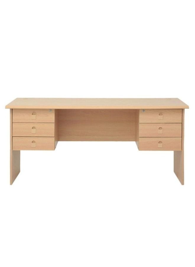 SILA - 6 Drawer Office Table , Office Table , Office Desk 160 Cm - Image 1
