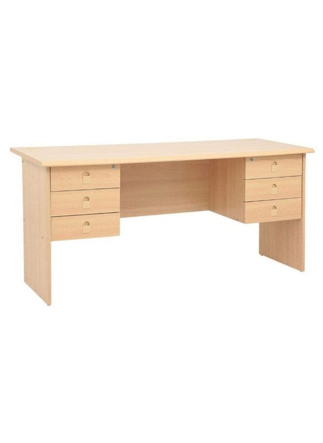 SILA - 6 Drawer Office Table , Office Table , Office Desk 160 Cm - Image 1
