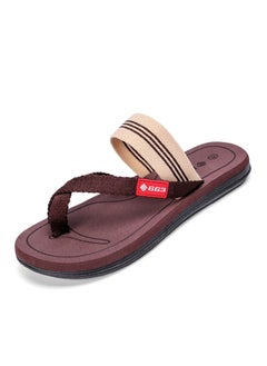 Loquat Men/Women New Summer Beach Shoes Flip-flops Brown  - Image 1