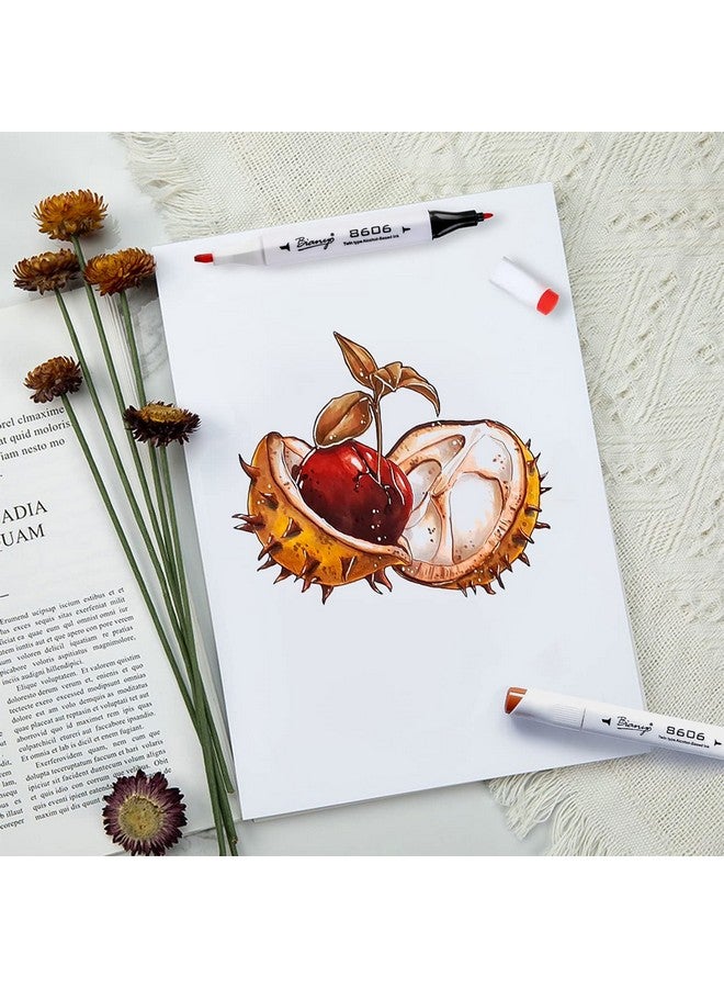 Bianyo Bleedproof Marker Paper Pad A4(8.27X11.69) 50 Sheets 18 Lb / 70 Gsm Gluebound 100% Cotton White Ideal For Use With Markers And Ink Mediums - Image 4