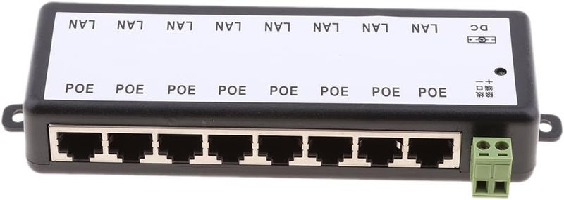klarako مفتاح إيثرنت ذكي 8 منافذ 10/100 ميجابت في الثانية مع 8 منافذ PoE جهد الإدخال 12-48 فولت تيار مستمر - Image 5