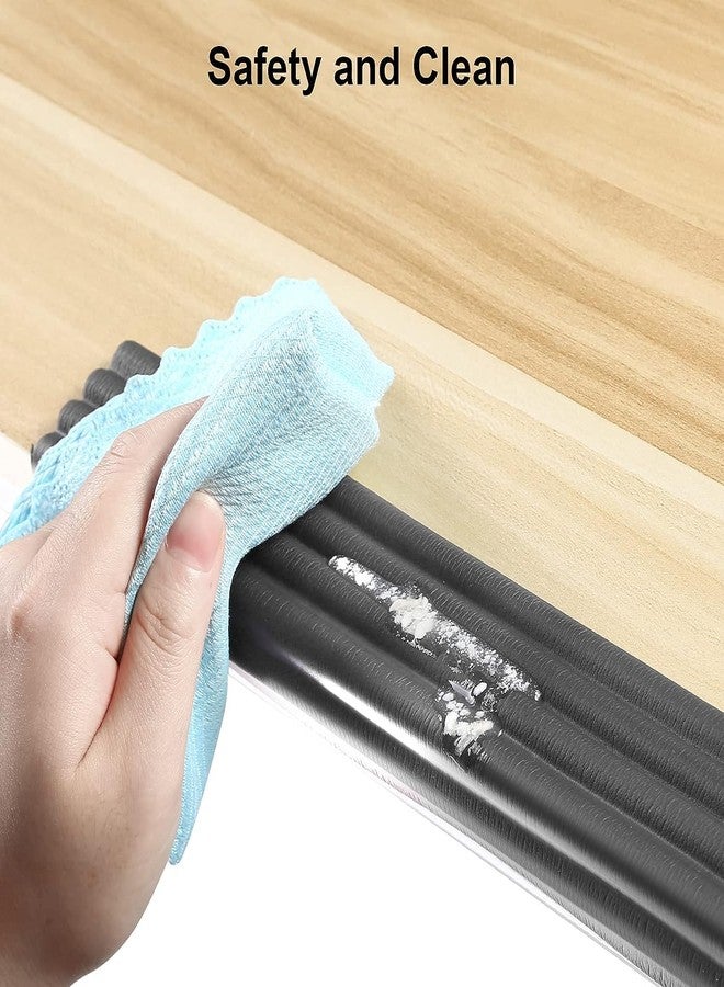 Potency Extra-Wide Edge Protectors for Baby, 6.8ft Soft Baby Proofing with 3M Strong Adhesive Double Sided Tape, DIY Edge & Corner Safety Guards Furniture Bumper or Table, Furniture, Fireplace, Black - Image 5