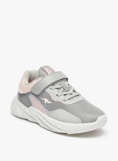 kangaROOS Kangaroos Girls' Textured  Sports Shoes With Hook And Loop Closure