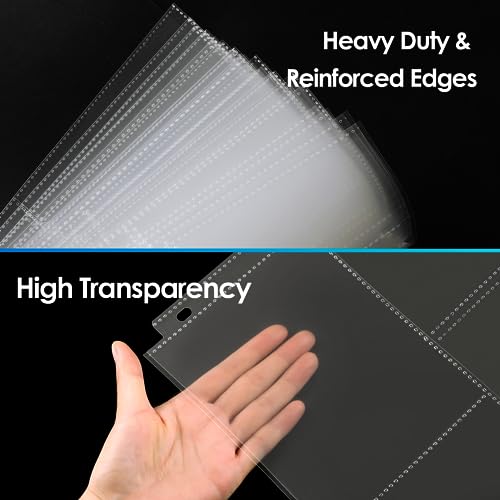 MaxGear 30 Pack 4x6 Photo Sleeves for 3 Ring Binder (180 Pictures), Heavy-Duty Archival Page Protectors, 3-Pocket Clear Photo Album Refill Pages, Plastic Seed Binder Pages 8.5x11, Postcard Sleeves - Image 4