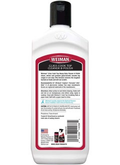 Weiman Weiman Glass Cooktop Cleaner and Polisher 10oz Bottle Cuts Through Toughest Burned Food Grease and Grime  - Image 2
