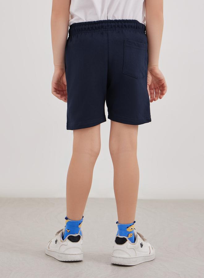 Styli Solid Shorts with Drawsting - Image 4